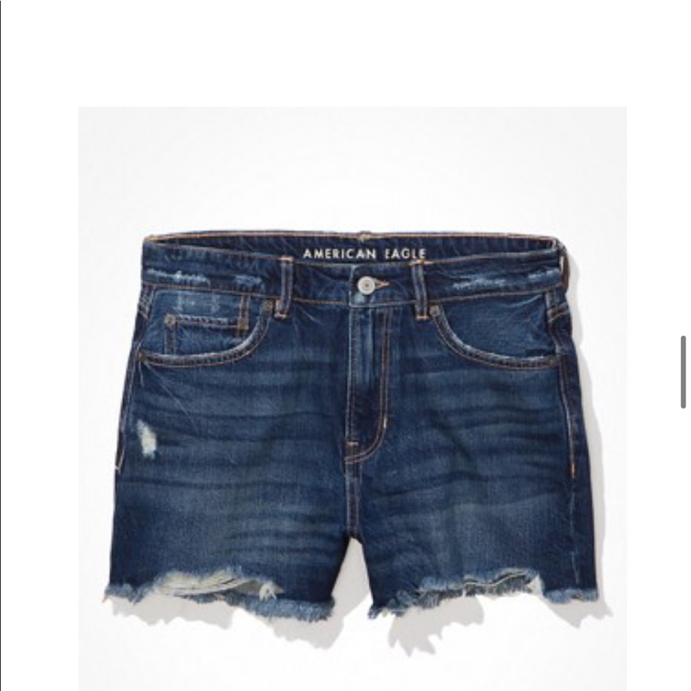 AE High-Waisted Denim Tomgirl Midi Short